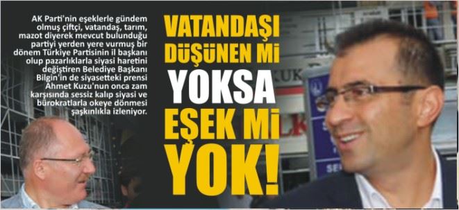 EŞEK Mİ YOK VATANDAŞI DÜŞÜNEN Mİ YOK?