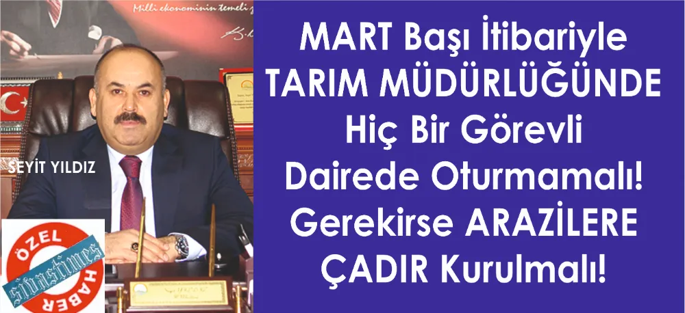 YETKİLİLER GÖREVE!