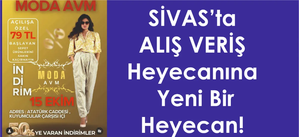 MODA AVM, AÇILIYOR!