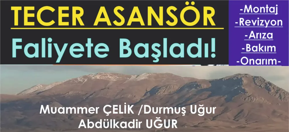 TECER ASANSÖR HİZMETTE!